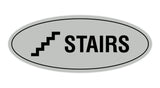 Oval Stairs Sign