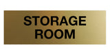 Brushed Gold Signs ByLITA Basic Storage Room