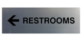 Signs ByLITA Basic Restrooms Left Arrow Directional Sign