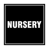 Square Nursery Sign with Adhesive Tape, Mounts On Any Surface, Weather Resistant