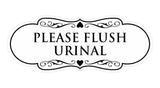 Designer Please Flush Urinal Wall or Door Sign