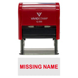 Missing Name Teacher Self-Inking Office Rubber Stamp