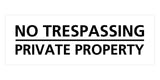 Signs ByLITA Basic No Trespassing Private Property Sign