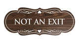 Signs ByLITA Designer Not An Exit Sign