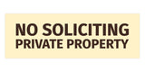 Signs ByLITA Basic No Soliciting Private Property Sign