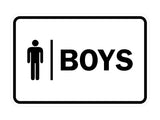 Signs ByLITA Classic Boys (male bathroom icon) Sign