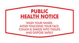 Fancy Public Health Notice Please Wash Your Hands Sign