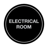 Signs ByLITA Circle Electrical Room Sign