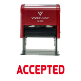 ACCEPTED Self Inking Rubber Stamp