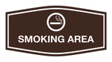 Signs ByLITA Fancy Smoking Area Sign