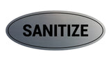 Oval Sanitize Sign