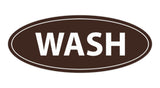 Oval Wash Sign