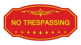 Victorian No Trespassing Sign