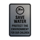 Portrait Round Save Water Protect The Environment For Our Children