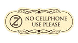 Signs ByLITA Designer No Cellphone Use please Sign