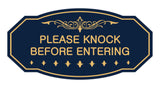 Victorian Please Knock Before Entering Sign
