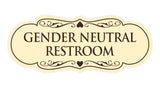 Signs ByLITA Designer Gender Neutral Restroom Sign