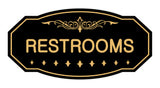 Victorian Restrooms Sign