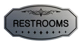 Victorian Restrooms Sign