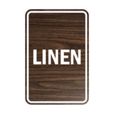Portrait Round Linen Sign