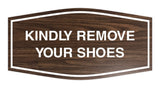Signs ByLITA Fancy Kindly Remove Your Shoes Sign