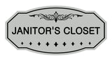 Victorian Janitor'S Closet Sign
