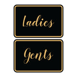 Signs ByLITA Classic Framed Ladies And Gents Sign Set