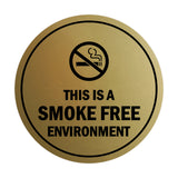 Signs ByLITA Circle This Is A Smoke Free Environment Sign