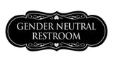 Signs ByLITA Designer Gender Neutral Restroom Sign