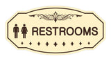 Victorian Unisex Restroom Sign