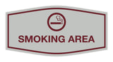 Signs ByLITA Fancy Smoking Area Sign