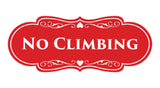 Signs ByLITA Designer No Climbing Sign