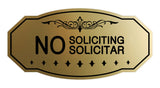 Signs ByLITA Victorian No Soliciting No Solicitar Sign