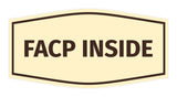 Signs ByLITA Fancy FACP Inside Sign with Adhesive Tape, Mounts On Any Surface, Weather Resistant, Indoor/Outdoor Use
