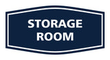 Navy Blue / White Signs ByLITA Fancy Storage Room Sign