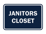 Signs ByLITA Classic Framed Janitors Closet