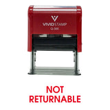 Red Not Returnable Office Self Inking Rubber Stamp