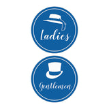 Signs ByLITA Circle Ladies and Gentlemen Sign Set