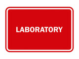 Signs ByLITA Classic Framed Laboratory Sign