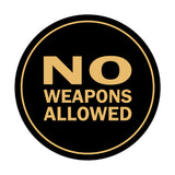 Signs ByLITA Circle No Weapons Allowed Sign