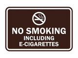 Signs ByLITA Classic Framed No Smoking Including E-Cigarettes Sign