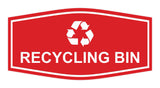Fancy Recycling bin Wall or Door Sign