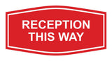 Signs ByLITA Fancy Reception This Way Sign