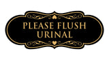 Designer Please Flush Urinal Wall or Door Sign