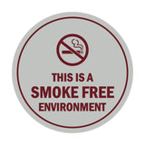 Signs ByLITA Circle This Is A Smoke Free Environment Sign