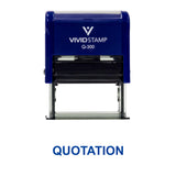 Blue Quotation Office Self Inking Rubber Stamp