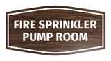 Signs ByLITA Fancy Fire Sprinkler Pump Room Sign with Adhesive Tape, Mounts On Any Surface, Weather Resistant, Indoor/Outdoor Use