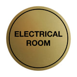 Signs ByLITA Circle Electrical Room Sign