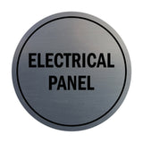 Signs ByLITA Circle Electrical Panel Sign