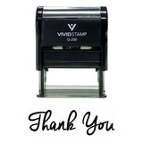 Black THANK YOU Self-Inking Rubber Stamp
